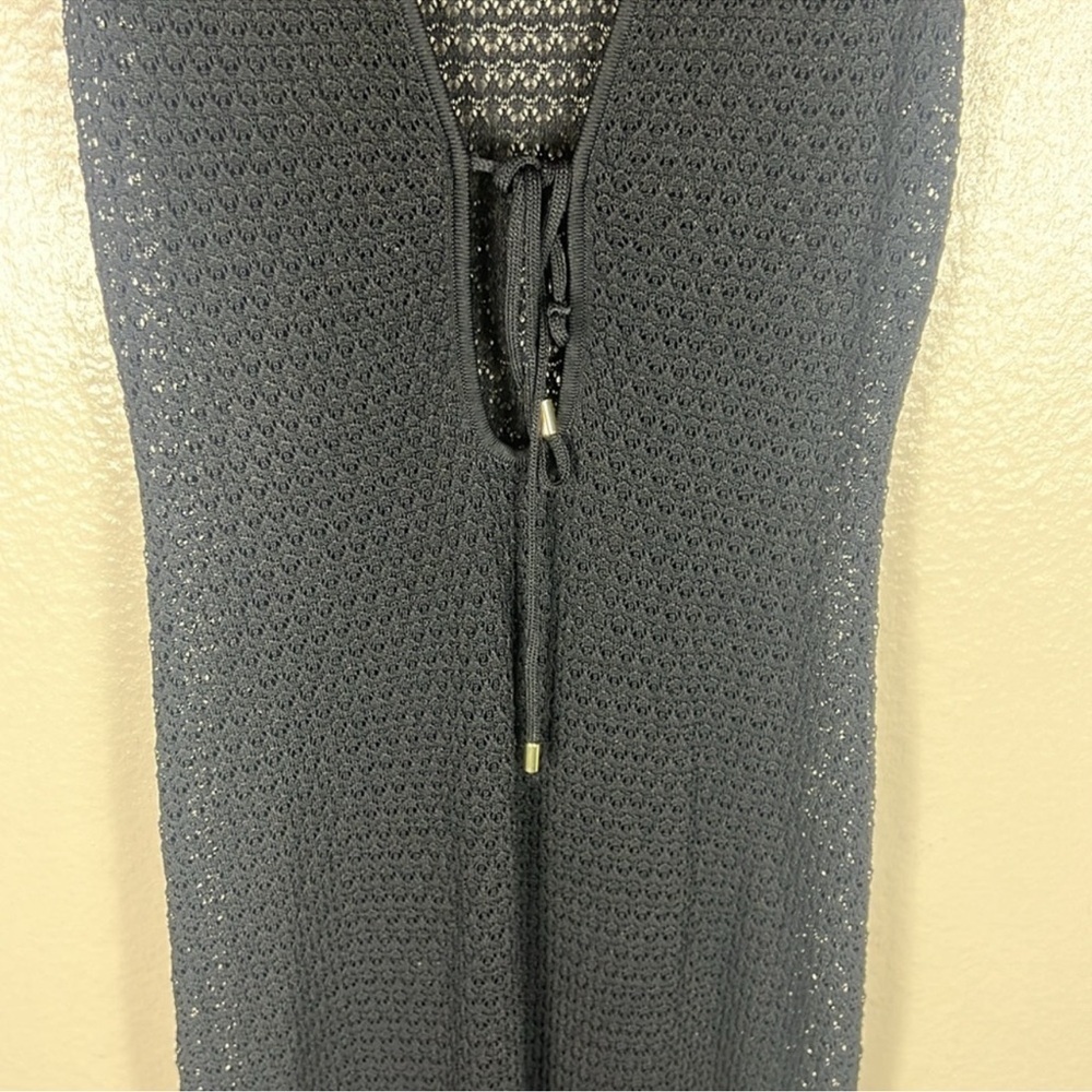 Monday Swimwear Monte Carlo Tie Dress Black Lace Crochet - Picture 9 of 12